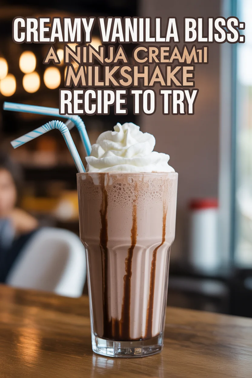 ninja creami milkshake