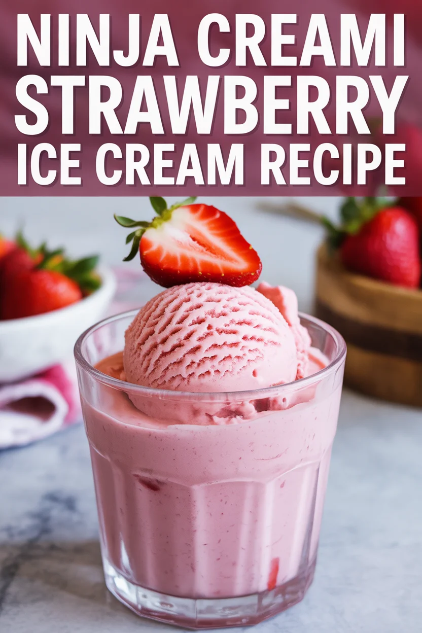 ninja creami strawberry ice cream recipe