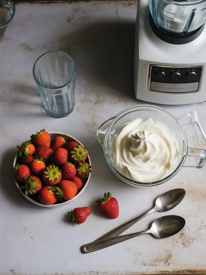 ninja creami strawberry milkshake