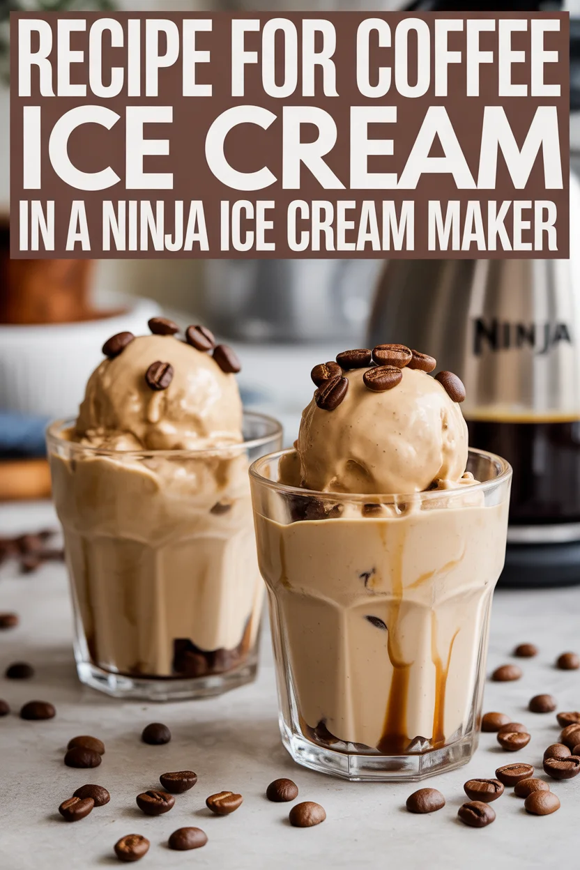recipe for coffee ice cream in a ninja ice cream maker