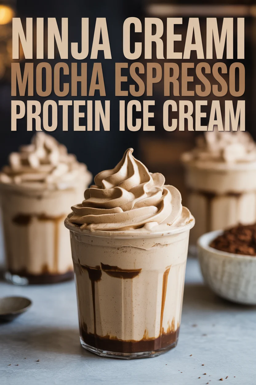 ninja creami mocha espresso protein ice cream