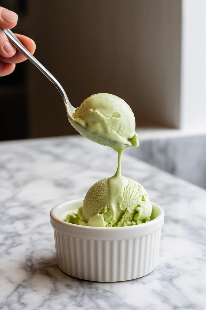 Refreshing High-Protein Pistachio ice cream
