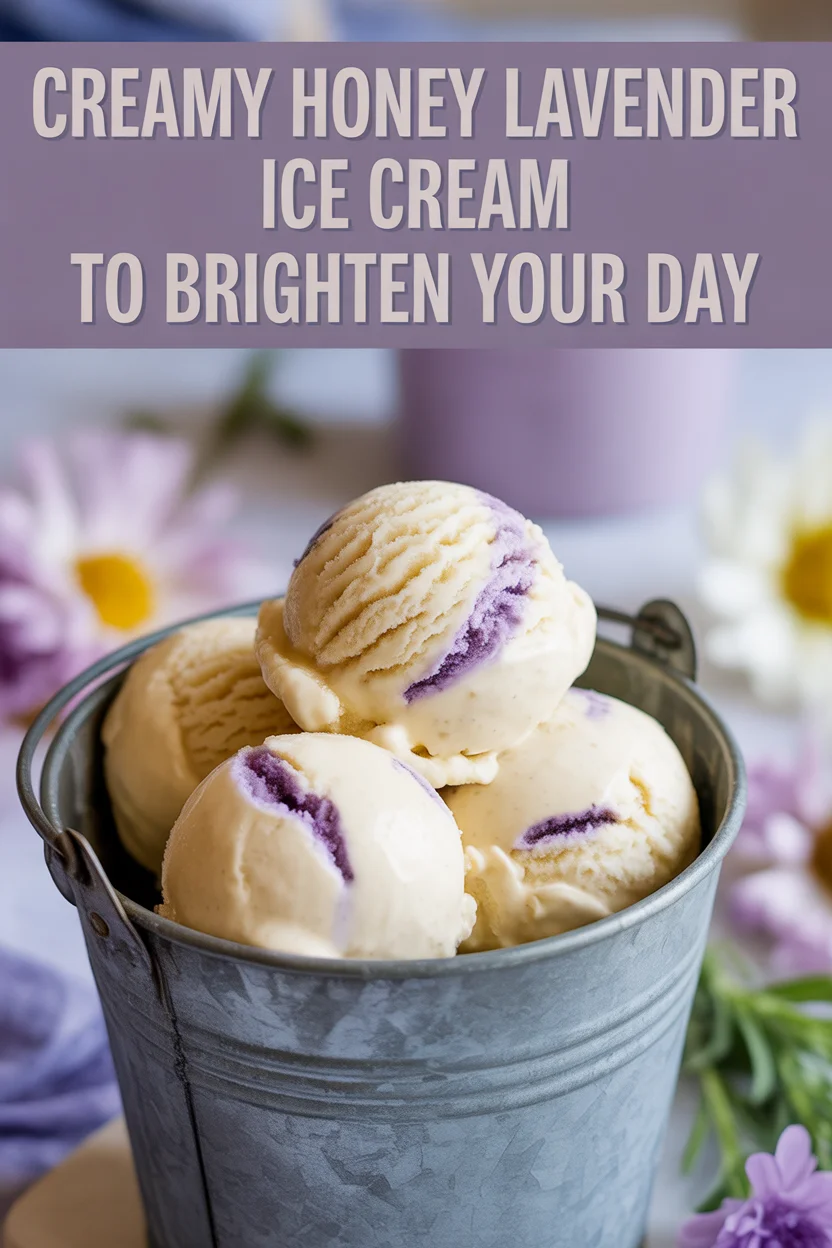 Honey Lavender Ice Cream