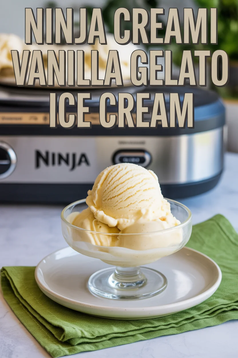 ninja creami vanilla gelato ice cream
