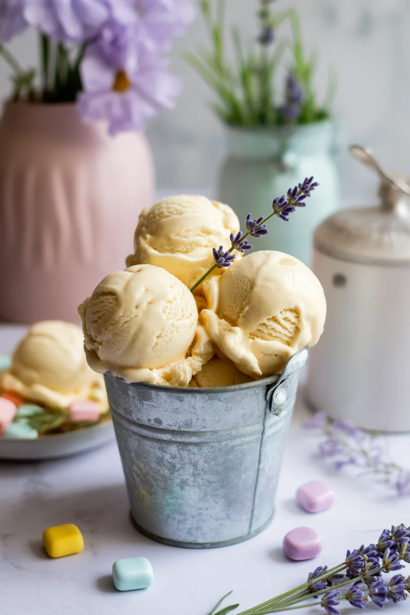 Honey Lavender Ice Cream