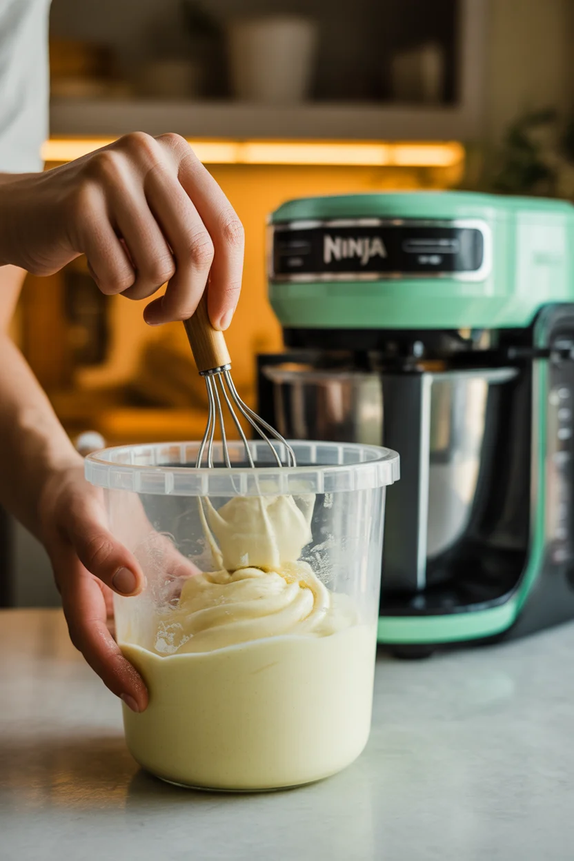 ninja creami vanilla gelato ice cream