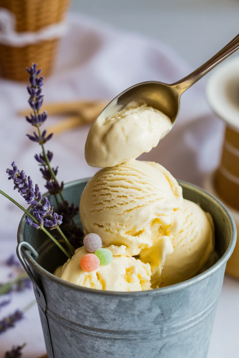 Honey Lavender Ice Cream