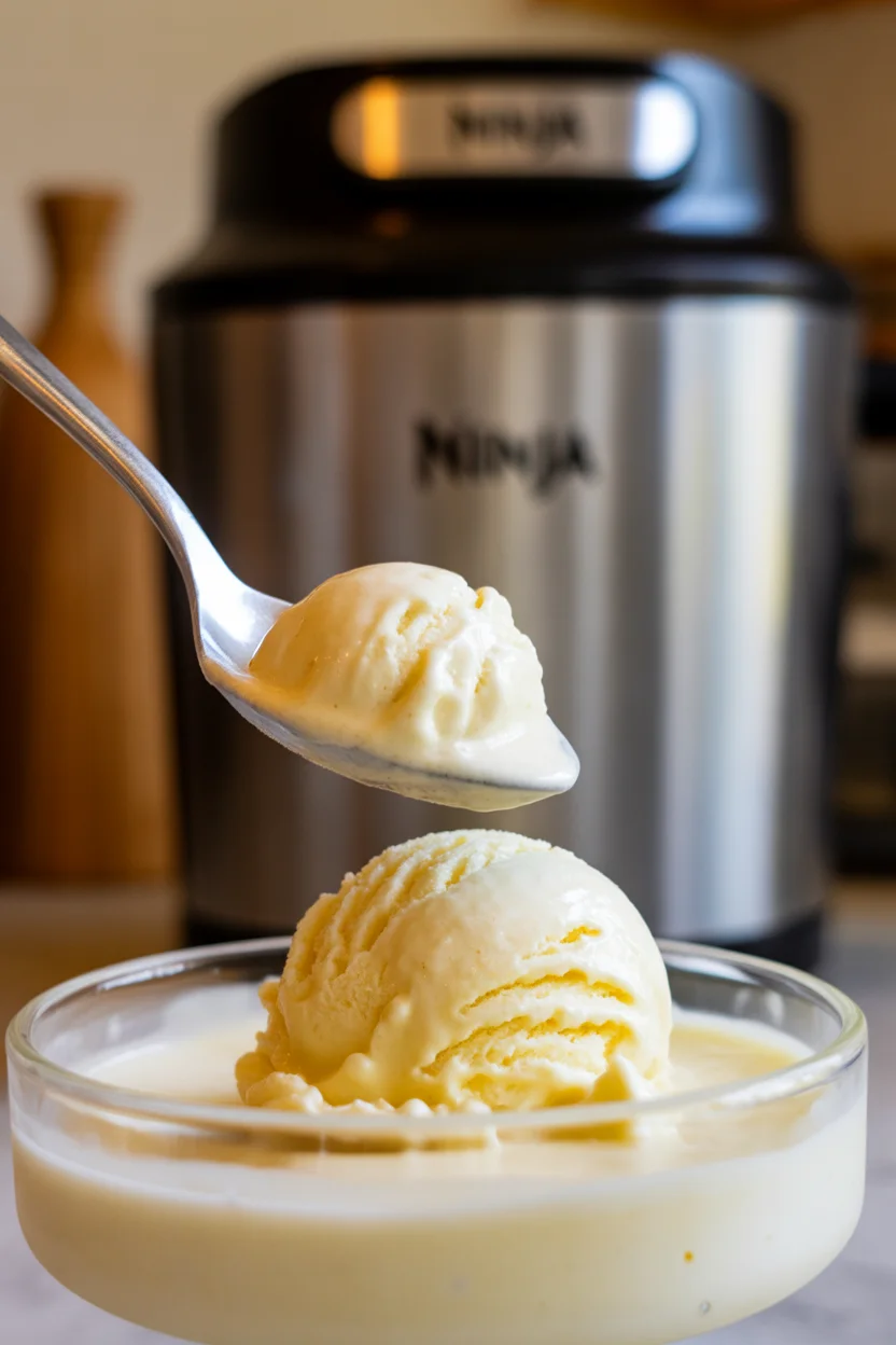 ninja creami vanilla gelato ice cream