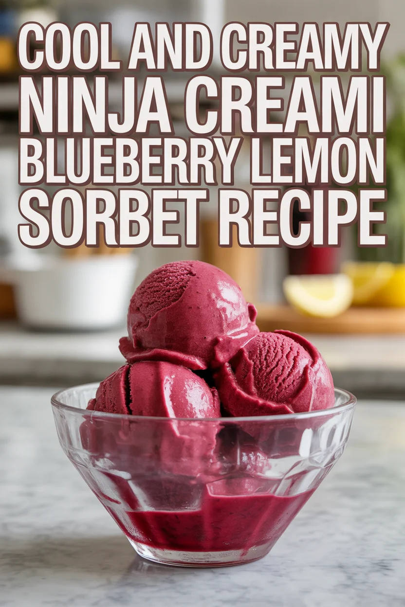 Ninja Creami Blueberry Lemon Sorbet