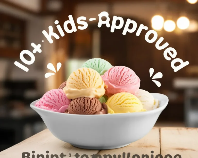 Kids enjoying homemade Ninja Creami ice cream made with healthy ingredients.