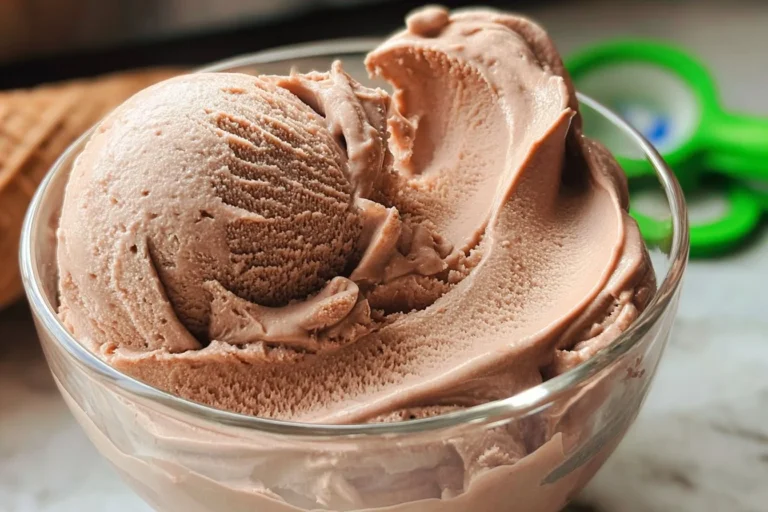 Homemade MILO Chocolate Malt Ice Cream made with Ninja Creami.