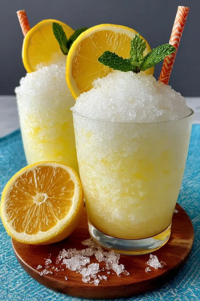 Ninja Slushi lemonade slush in a colorful cup on a sunny background