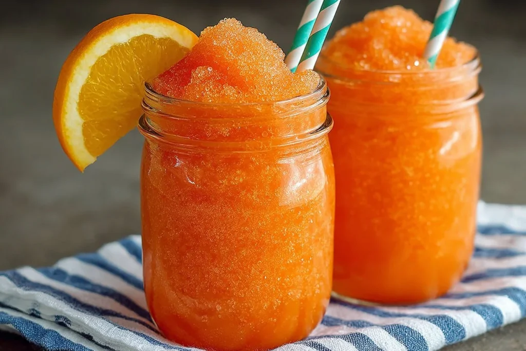 Ninja Slushi Orange Soda Slush in a colorful cup