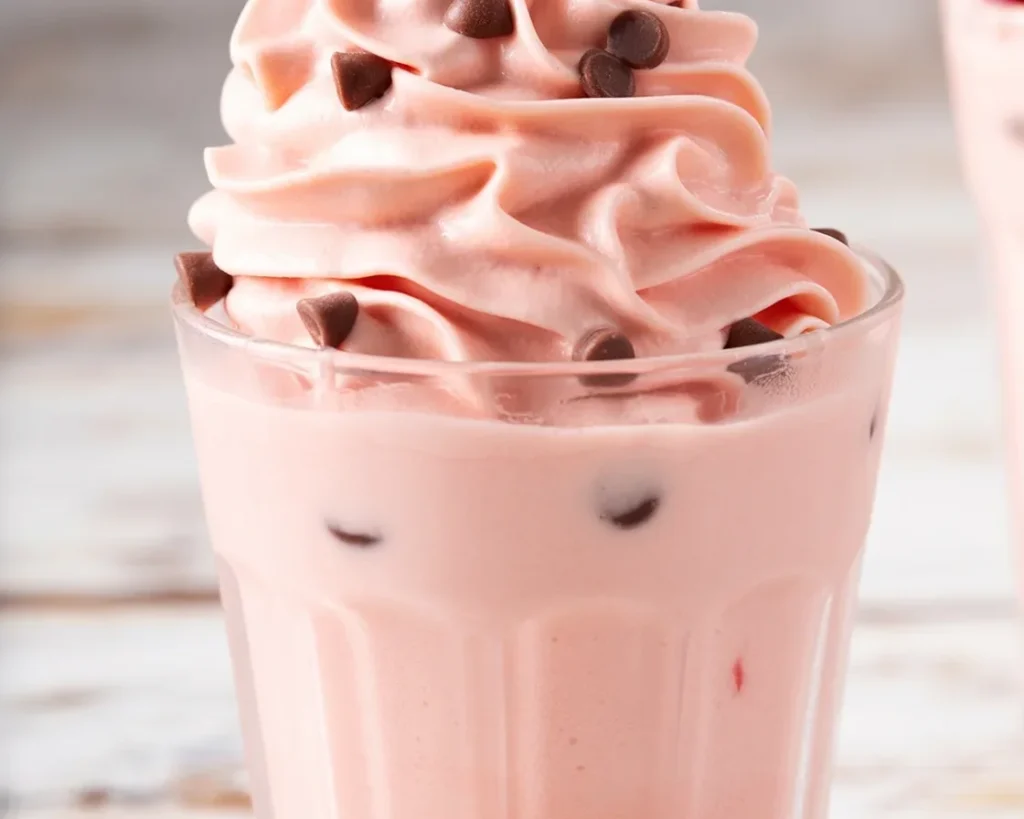 Delicious homemade Watermelon Dole Whip served in a bowl with a slice of watermelon.