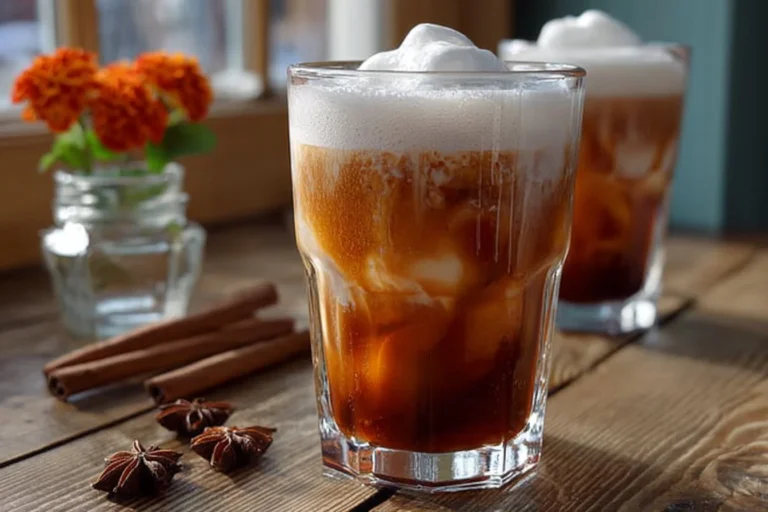 spiced iced coffee