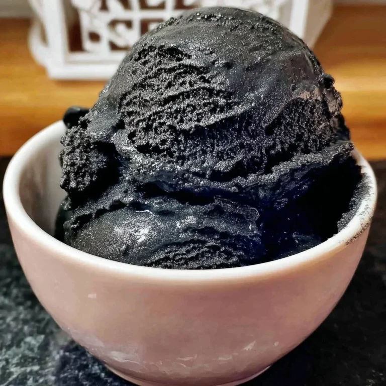 A delicious bowl of Ninja Creami Black Licorice Ice Cream served