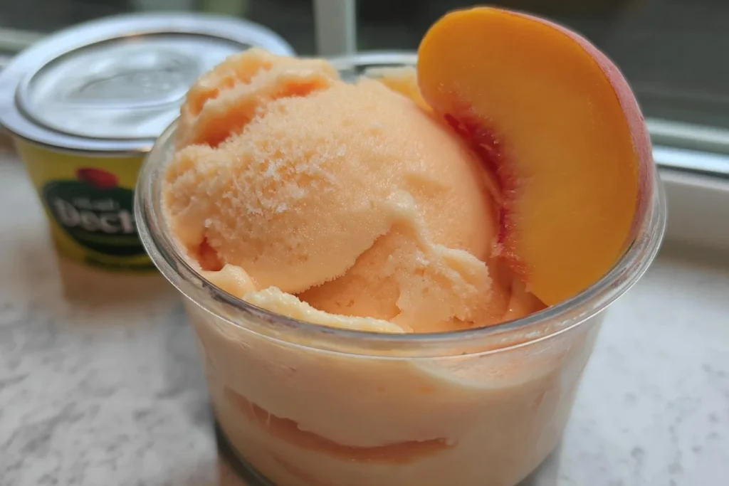 Ninja Creami Peach Frozen Yogurt