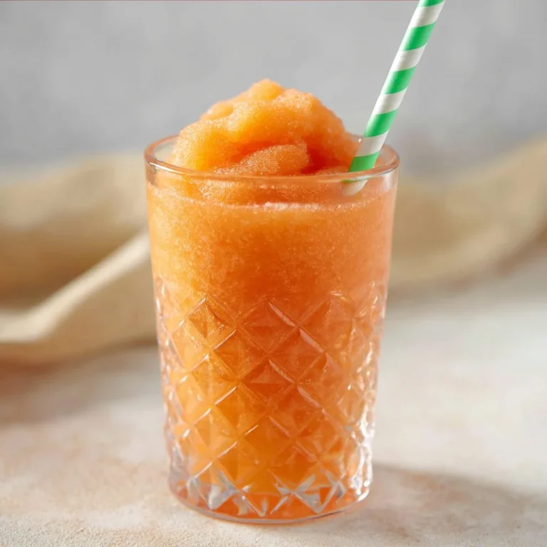 Ninja Slushi Tropical Fruit Slush in a colorful cup with tropical fruit garnish.