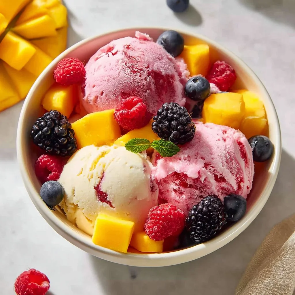 Ninja Creami Sorbet with Frozen Fruit Recipe