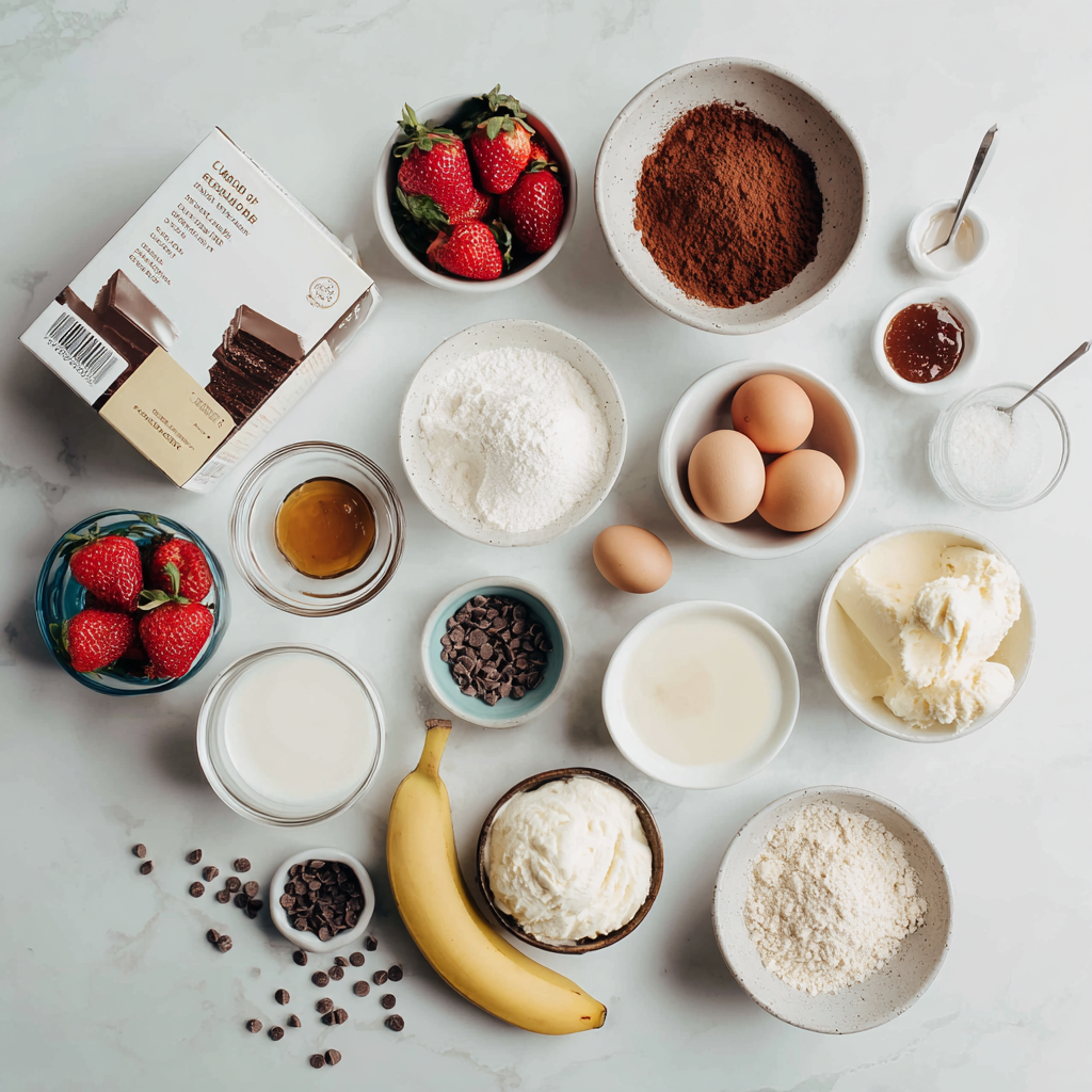 Cocoa Pancake Ice Parfait