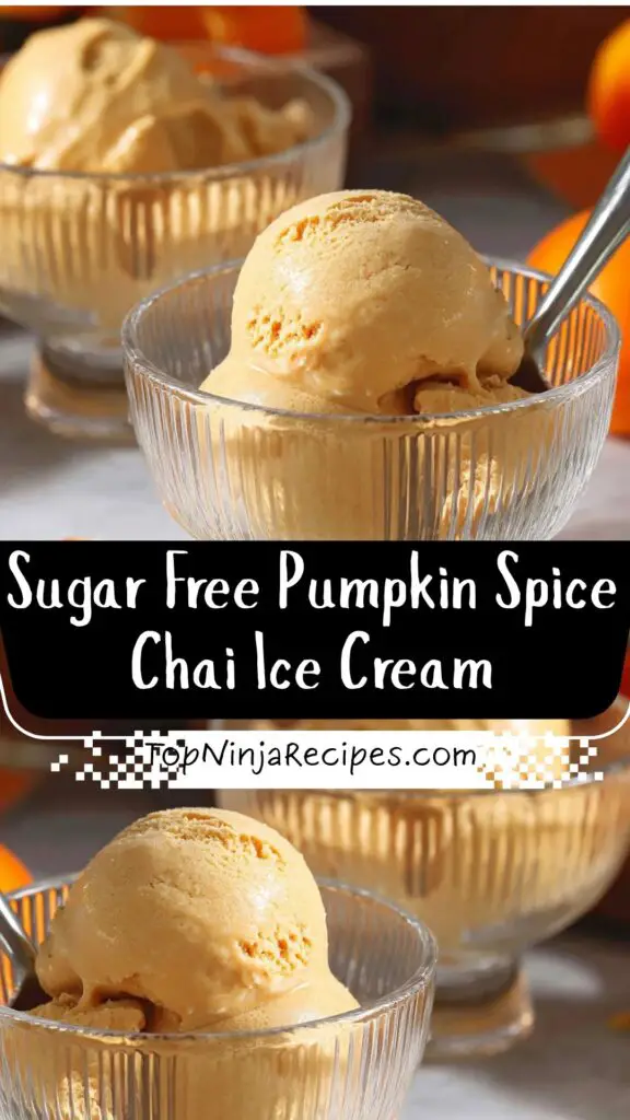 Sugar-Free Pumpkin Spice Chai Ice Cream