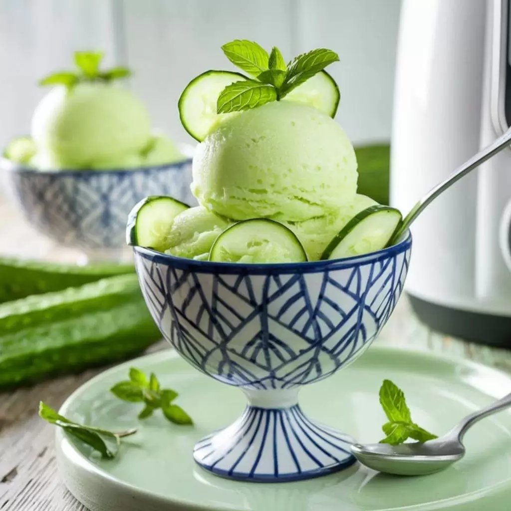 Ninja Creami Cucumber Mint Sorbet Recipe