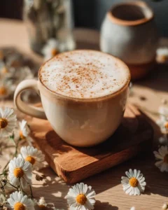 A delicious Honey Chamomile Latte served in a cozy setting.