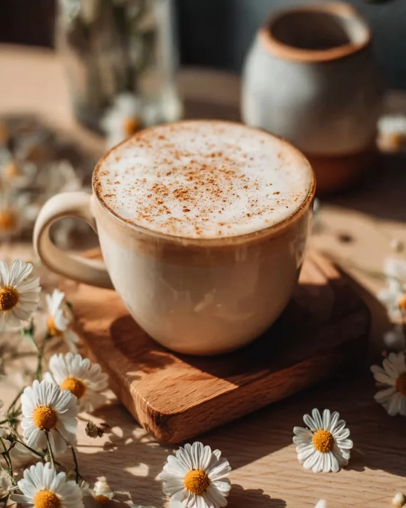 A delicious Honey Chamomile Latte served in a cozy setting.