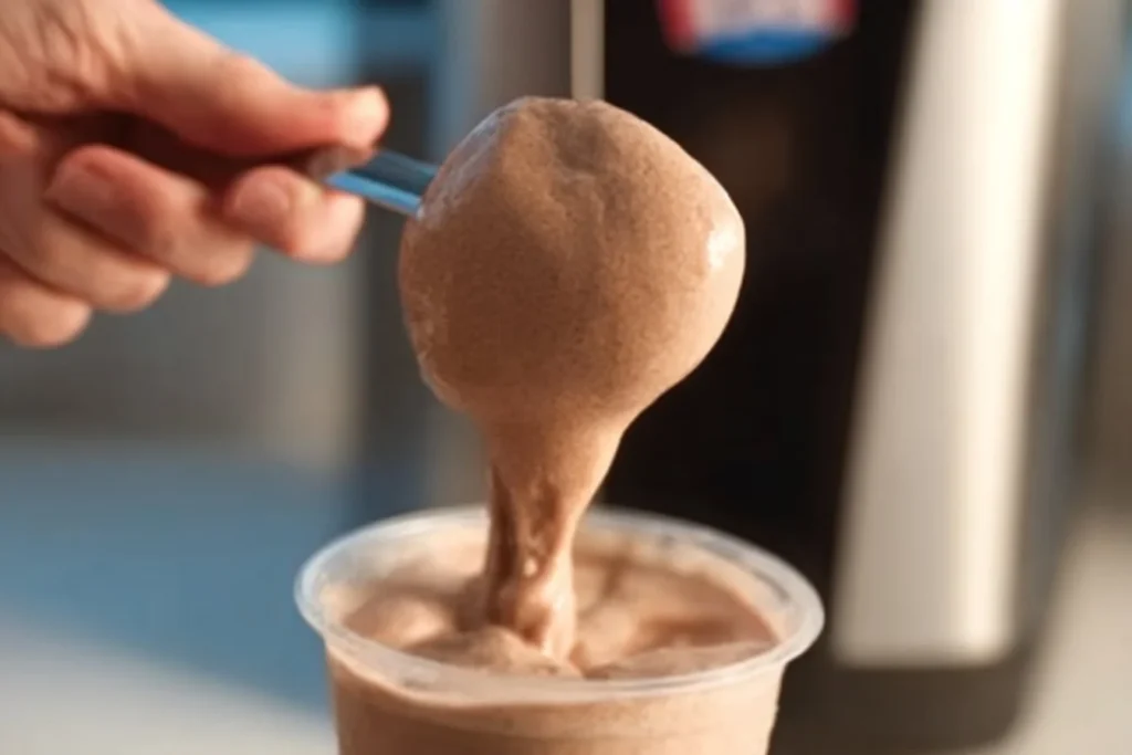 Delicious Ninja Slushie recipe inspired by Wendy's Frosty ice cream