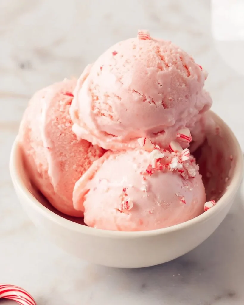 Homemade protein ice cream using Peppermint Ninja Creami.