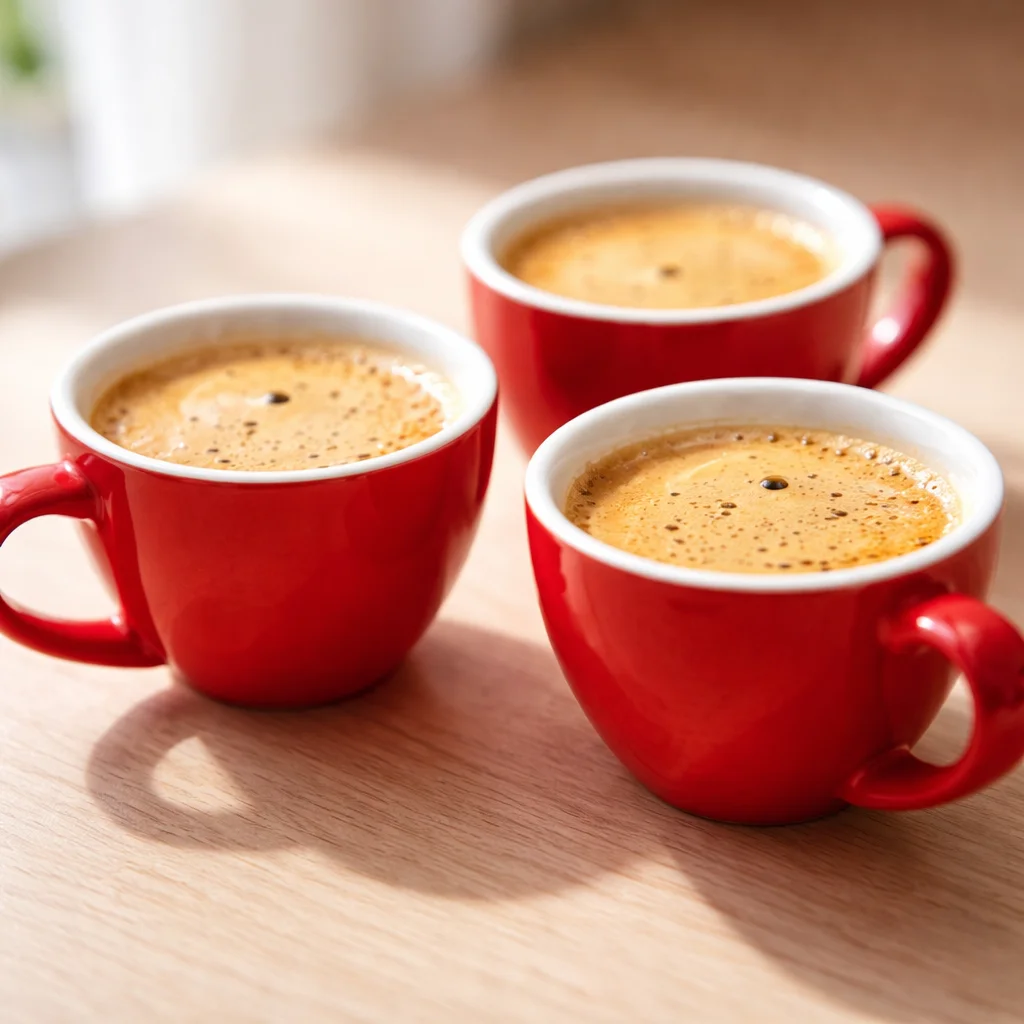 Delicious Cuban Coffee (Café Cubano) espresso drink with sugar foam.