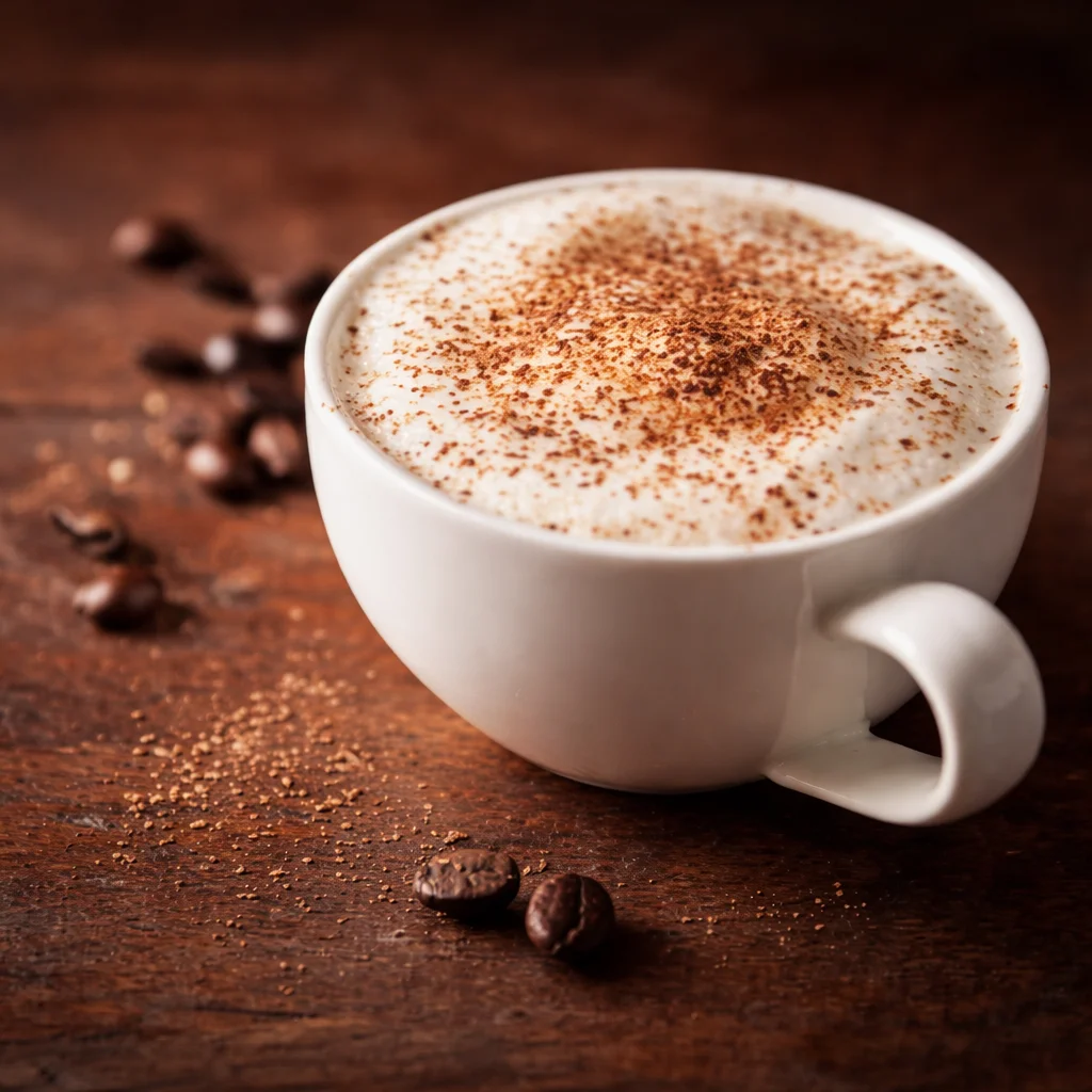 Moka Pot Cappuccino recipe with espresso, milk, and foamed milk