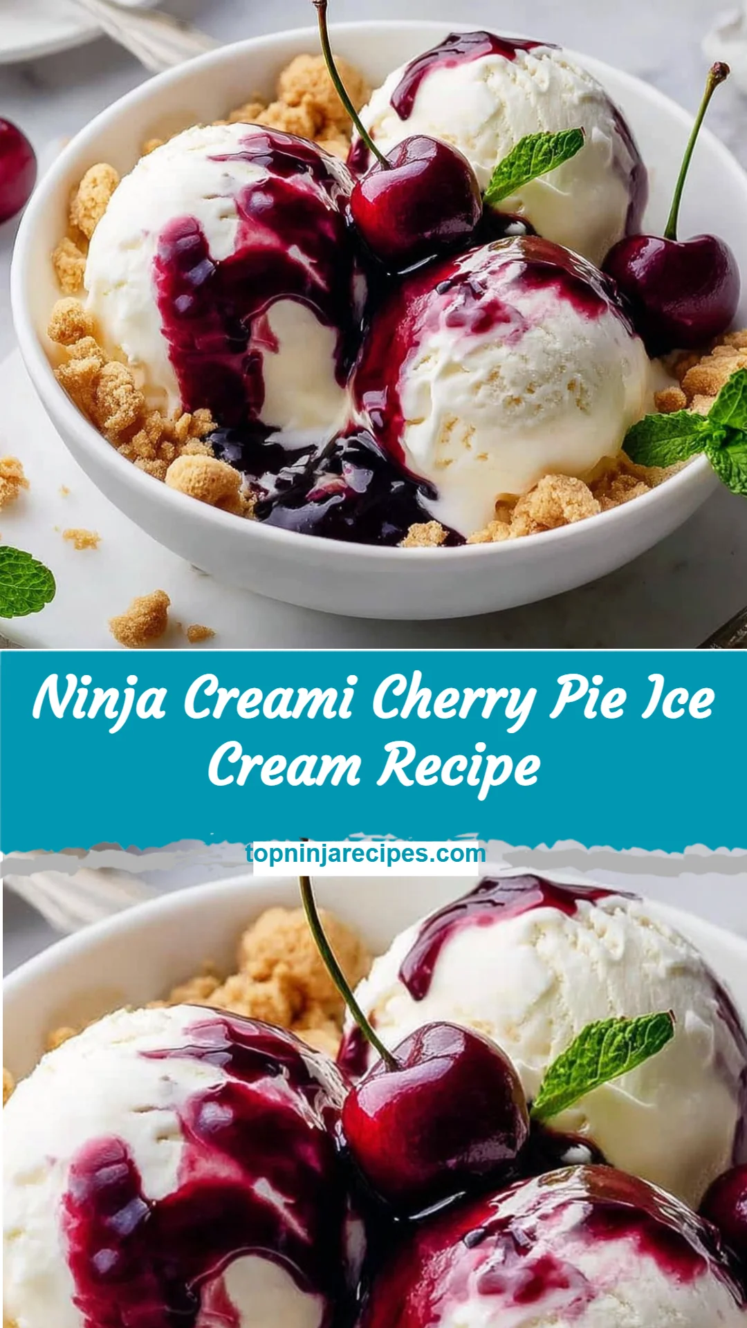 Ninja Creami Cherry Pie Ice Cream Recipe