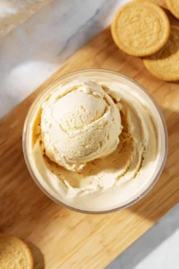 Delicious Golden Oreo Ice Cream made with Ninja Creami