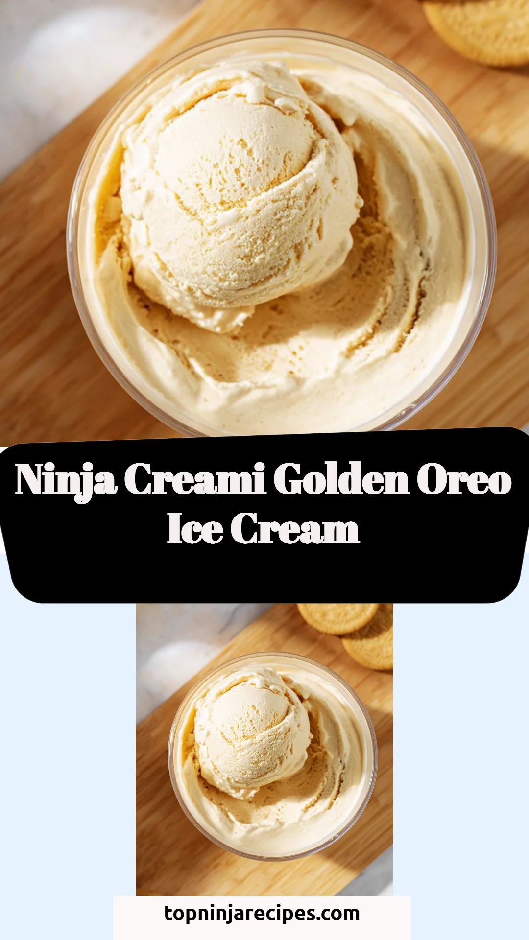 Ninja Creami Golden Oreo Ice Cream