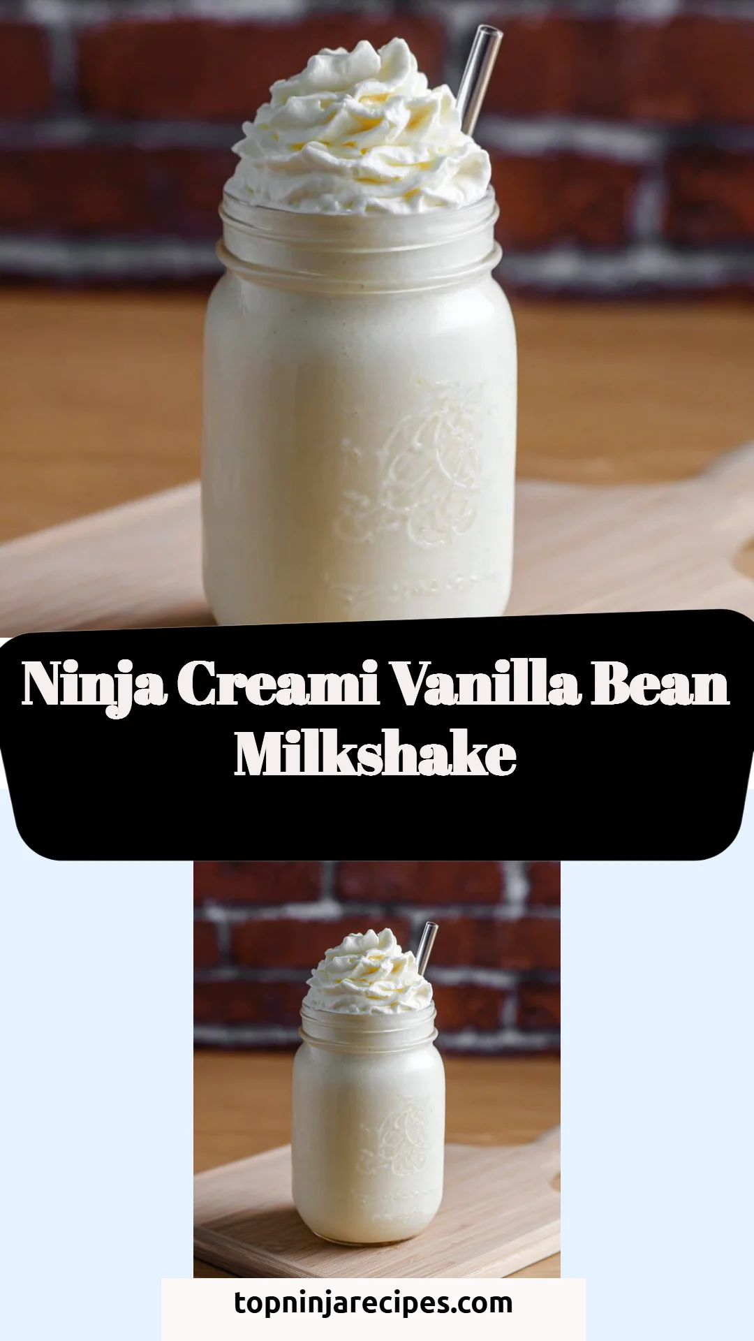 Ninja Creami Vanilla Bean Milkshake