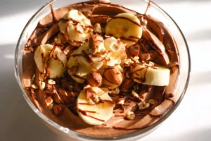 Protein Ice Cream Chocolate Hazelnut flavor dessert