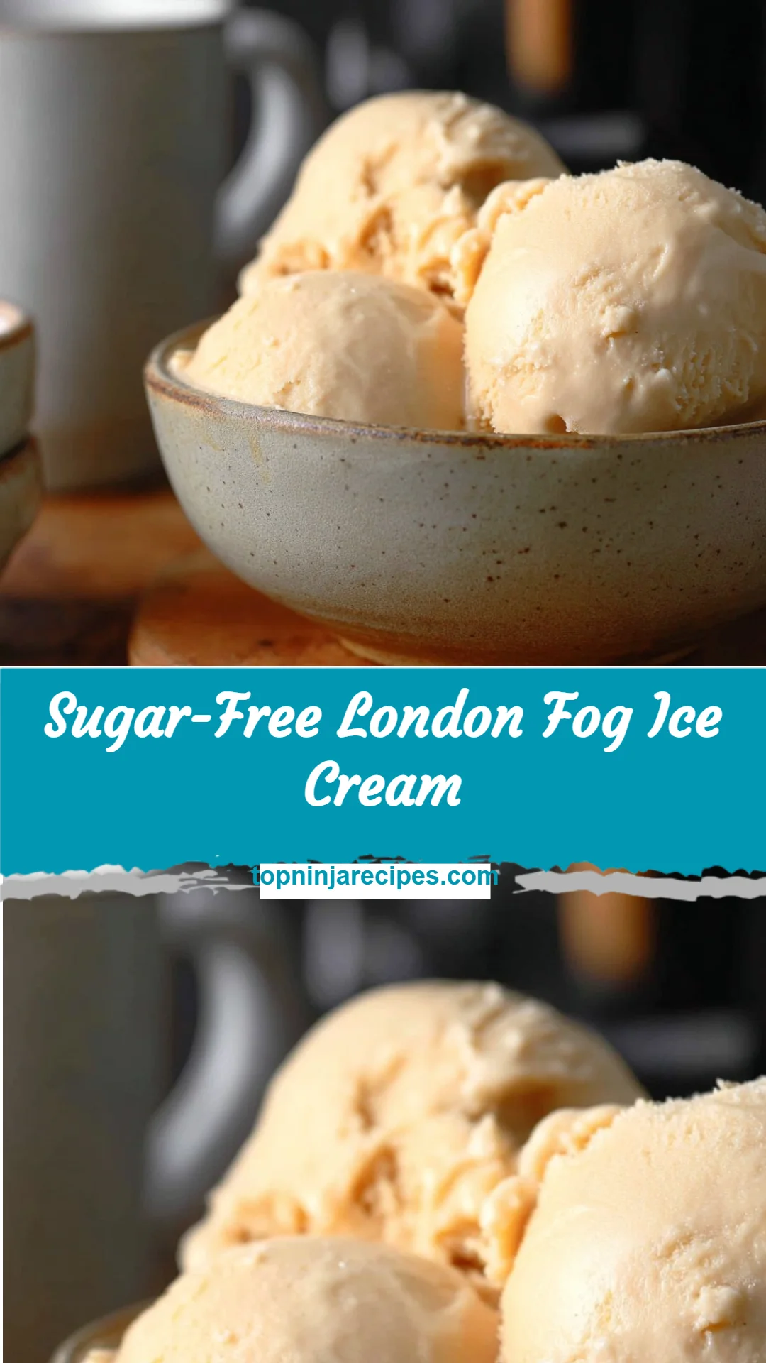 Sugar-Free London Fog Ice Cream