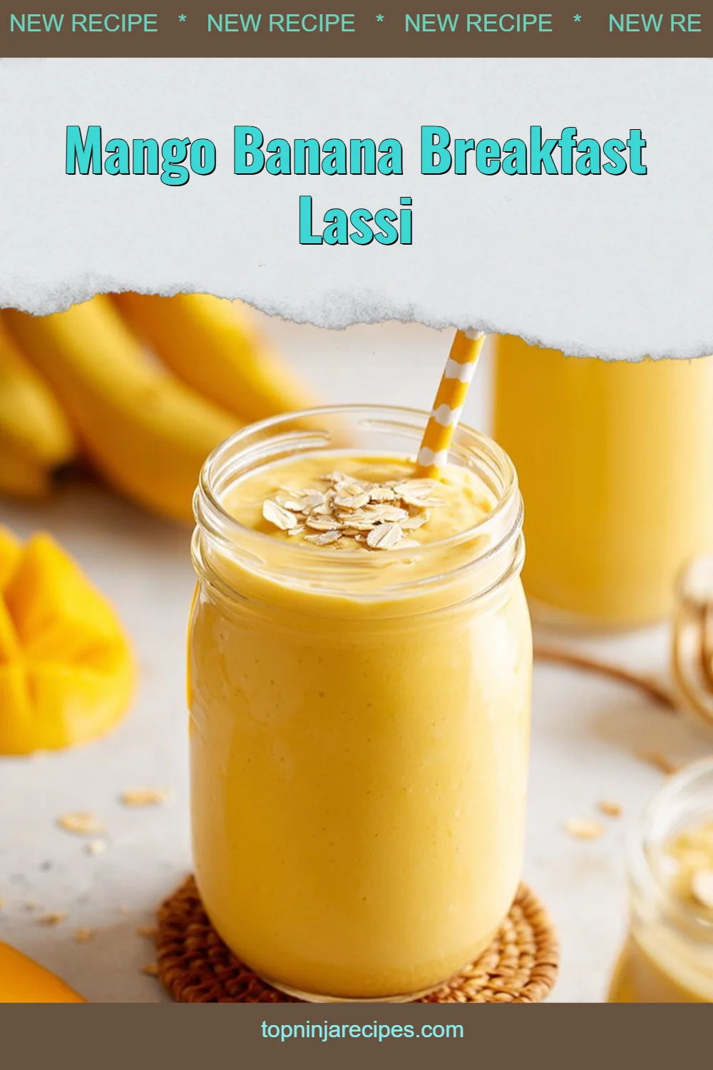 Mango Banana Breakfast Lassi