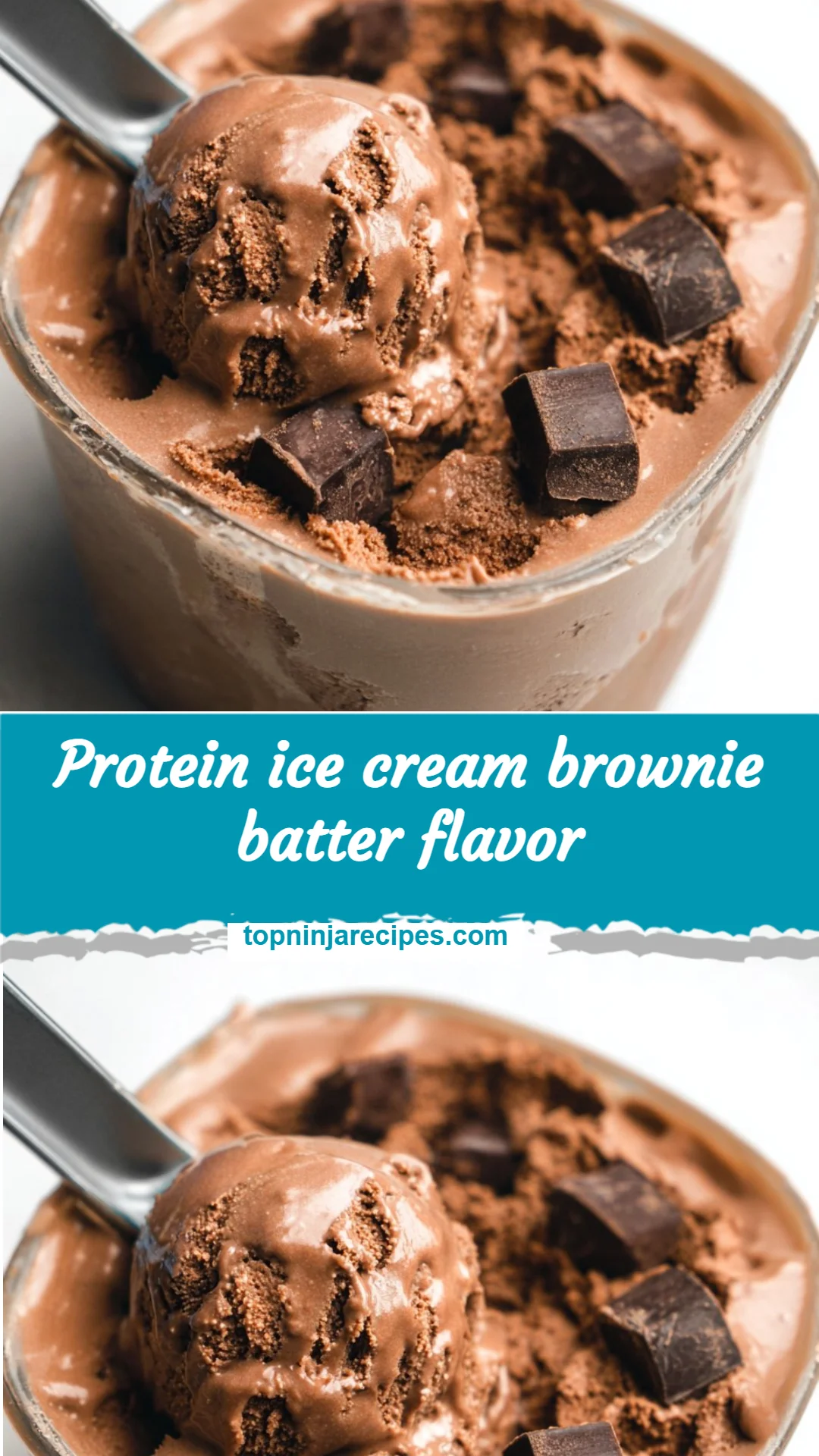 Protein ice cream brownie batter flavor