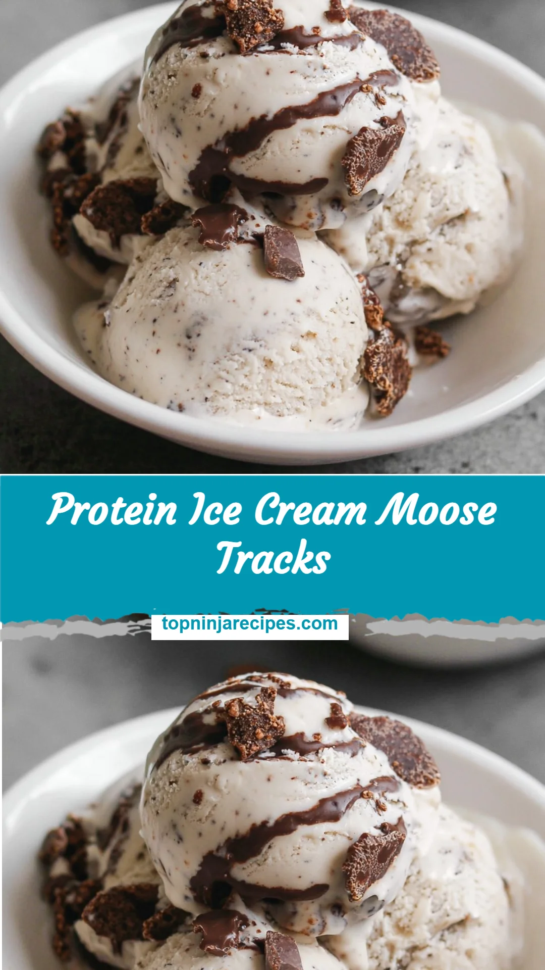 Protein Ice Cream Moose Tracks