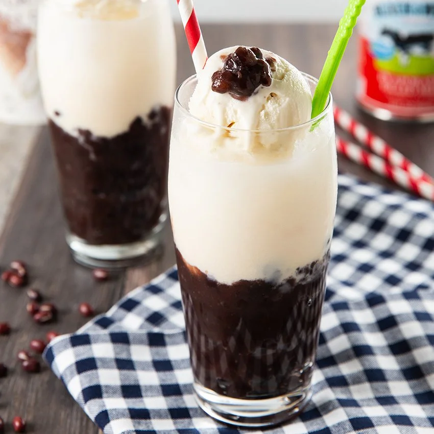 Red Bean Ice with Ice Cream